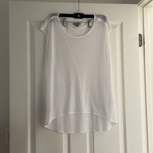 Helmut by Helmut Lang Sheer White Tank Top Sz S